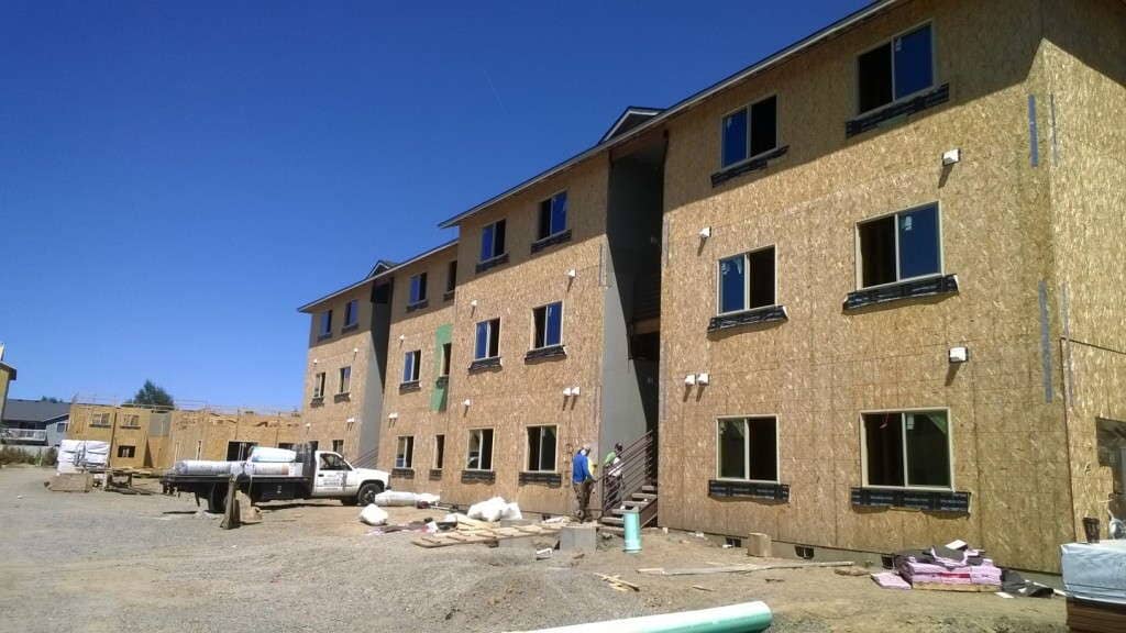 Apartment building insulation project